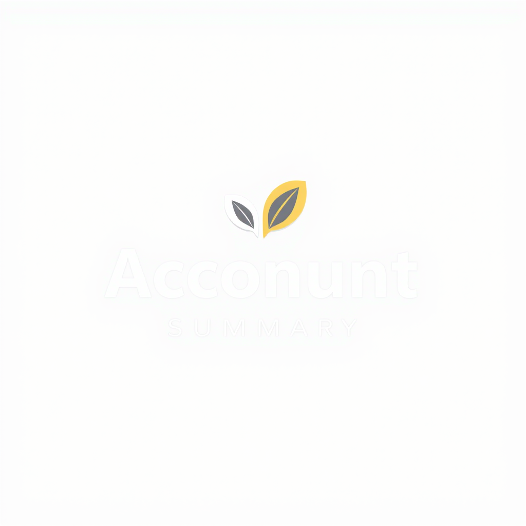 Account Use Summary - Professional financial services company logo with modern design elements